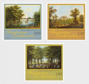 Liechtenstein - Postfris/MNH - Complete set Palaces and Castles 2022