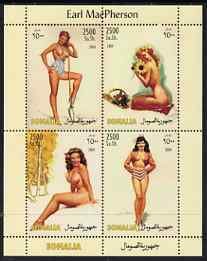 SOMALIA - 2004 - Glamour Paintings, MacPherson - Perf 4v Sheet-MNH-Private Issue