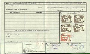 Belgium Railways 1996 C81 parcel dockets with different rates from Sta FU Stamps