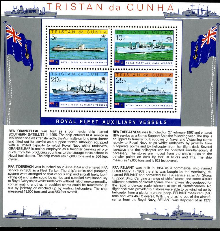 TRISTAN da CUNHA 250aS/S MNH SCV $1.40 BIN $1.00