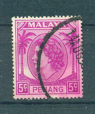 Malaya - Penang sc# 32 used cat value $4.50