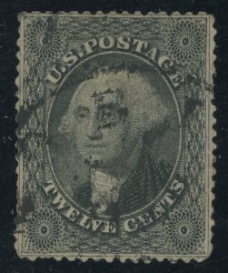 USA 36 - 12 cent Washington Plate 1 - VF appearing used - with faults