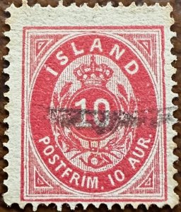 Iceland 1896-01 Sc.26 Used