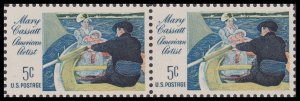 US 1322 Mary Cassatt 5c horz pair (4 stamps) MNH 1966