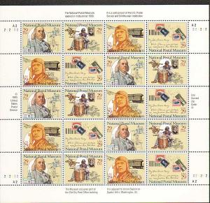 US #2779-82 Mint Sheet Postal Museum 