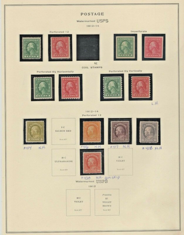 #405-420 F-VF OG Mostly NH (JH 8/25) 