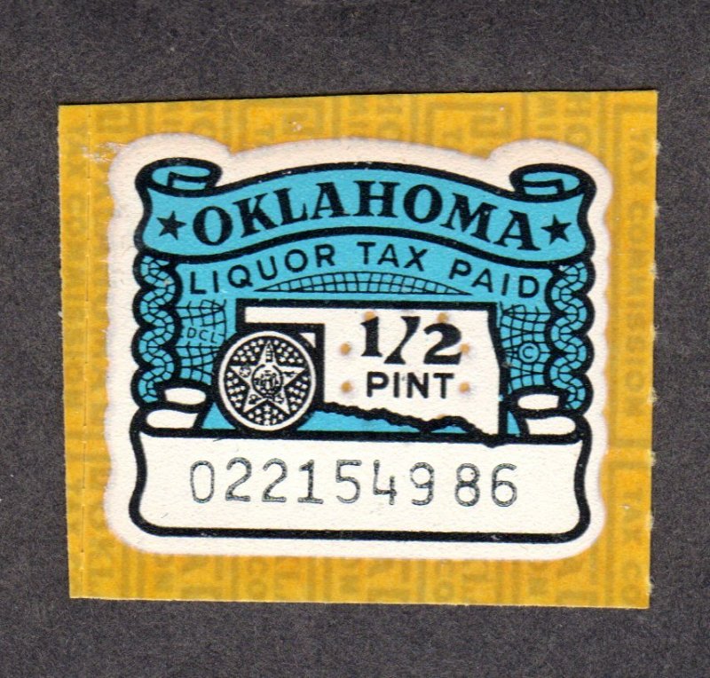 Oklahoma State Revenue, Liquor SRS # L2 MNH Lot 230719 -02