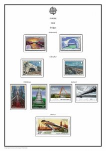 Europa Cept 1995-2021 PDF (DIGITAL) STAMP ALBUM PAGES