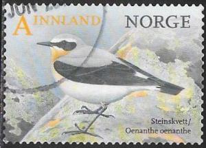 Norway 1782 Used - Birds - Northern Wheatear (‭Oenanthe oenanthe)