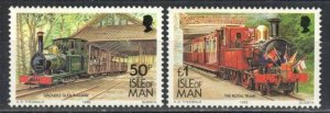 Great Britain-Man Stamp 358Ca, 358Da  - Trains