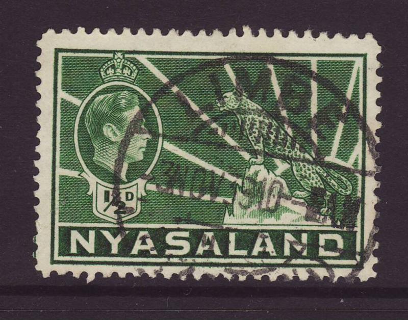 1938 Nyasaland 1d KGVI Stamp F/U