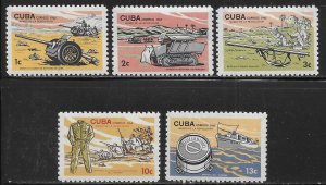 Cuba 984-988 Revolution Museum set MNH