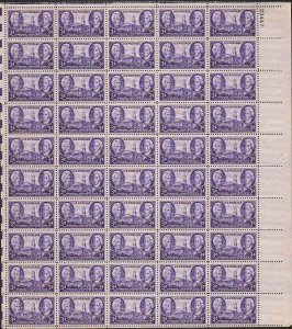 US  #941 TENNESSEE STATEHOOD 150TH ANNIVERSARY  SHEET OF 50