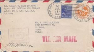 1944, APO 141 (England) to El Pasco, TX, See Remark (M2689)