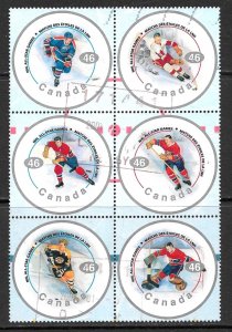 CANADA 2000 NHL Hockey Set Sc 1838a-1838f VFU