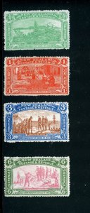 NEW ZEALAND 1906 CHRISTCHURCH EXHIBIT SCOTT#122/125  MINT  HINGED 