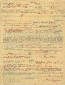 Ephemera: 1926 - Contract to purchase an Early Fred Eisemann Radio