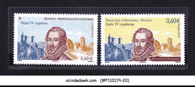 ANDORRA - 2012 HENRY IV, HOLY ROMAN EMPEROR - 2V MNH