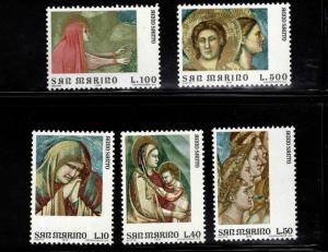 San Marino Scott 860-864 MNH** 1975 set