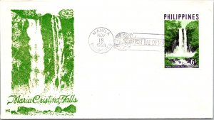 Philippines FDC 1959 - Maria Cristina Falls - 6c Stamp - Single - F43524