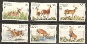 Netherlands Antillies 666-71 Wildlife WWF set NH