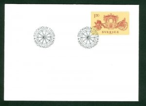 Sweden.  FDC 1978  Coronation Carriage.  Engraver CZ  Slania
