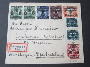 Germany 1940 Frank N31,36,41-2,48,51,54 Cover