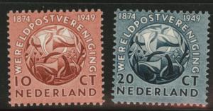 Netherlands Scott 323-4 MNH** 1949 UPU set 