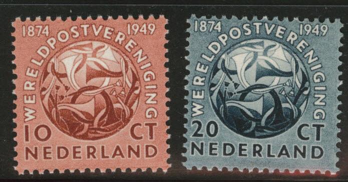 Netherlands Scott 323-4 MNH** 1949 UPU set 