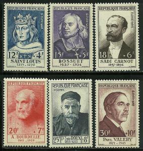 France # B285-90. Mint Never Hinge