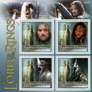 Stamps. Cinema. The Lord of the Rings 2022 year 1+1 sheets perforated MNH**