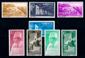 [68509] Spanish Morocco Northern Zone 1956 Buildings Port School Culture  MNH