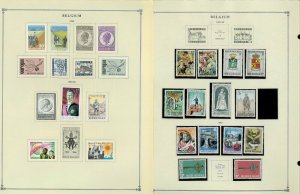 Belguim 1850-1972 Mint & Used Hinged on 46 Scott International Pages