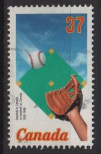 Canada 1988 - Scott 1221 used - 37c, Baseball 