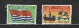 KIRIBATI #325-326 1979 INDEPENDENCE MINT VF NH O.G aa