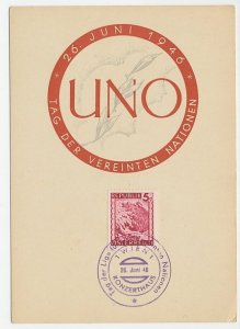 Card / Postmark Austria 1946 Inited Nations Day