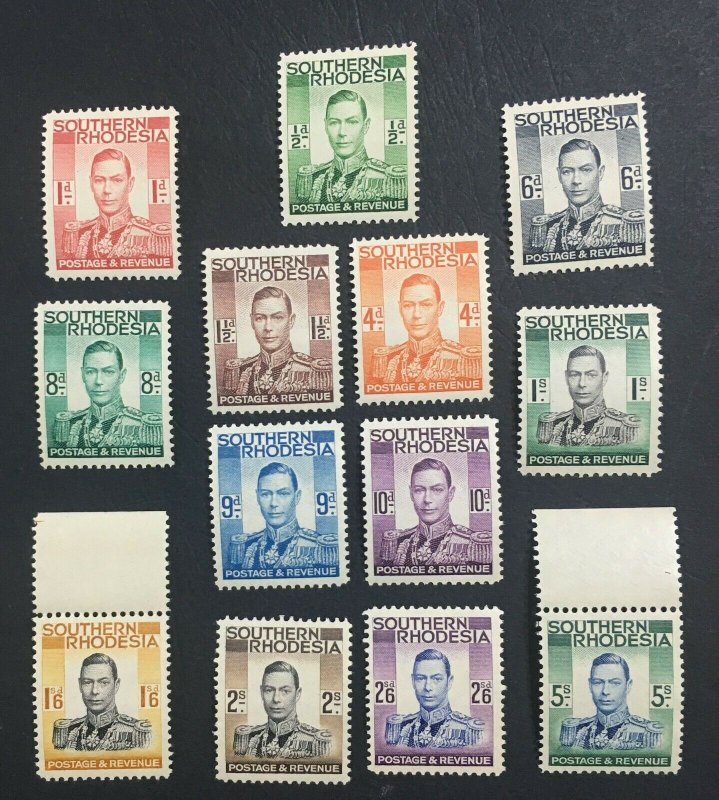 MOMEN: SOUTHERN RHODESIA STAMPS SG #40-52 1937 MINT OG NH £90+++ LOT #61429