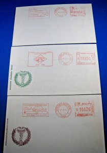 ARGENTINA - LOT OF 3 ANTI DRUG & ALCOHOL COVERS  (c1)