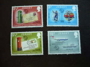 Stamps - Jersey - Scott# 99-102 - Mint Never Hinged Set of 4 Stamps