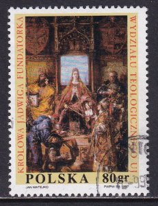 Poland 1997 Sc 3356 Jagiellon University School of Theology Stamp Used