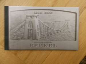 DX36 Bicentenary of Brunel Prestige Booklet - Cat £26 - Face Value £10.15