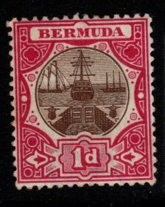 BERMUDA SG32 1902 1d BROWN & CARMINE MTD MINT