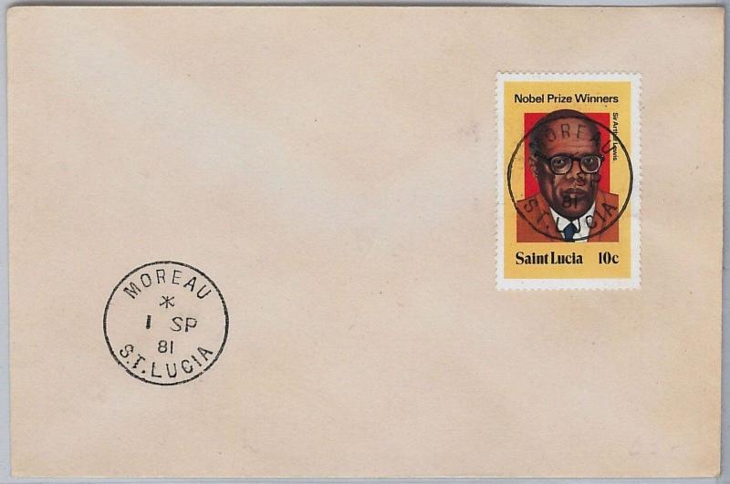 ST LUCIA -  POSTAL HISTORY - COVER with nice postmark:  MOREAU 1981