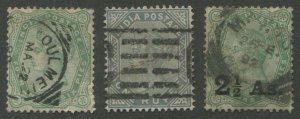 INDIA #43, 46, 47 USED