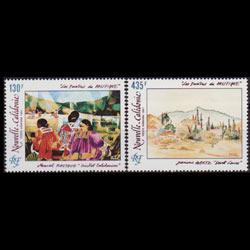 NEW CALEDONIA 1991 - Scott# C226-7 Paintings Set of 2 NH