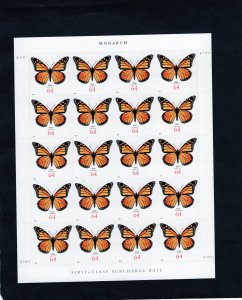 4462 Monarch Butterfly, MNH sheet/20 (#V111111)