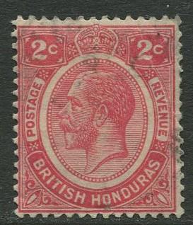 British Honduras.- Scott 94 - KGV Definitive - 1922 - Used - Single 2c Stamp