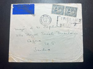 1931 Ireland Airmail Cover Dublin to Agra British India