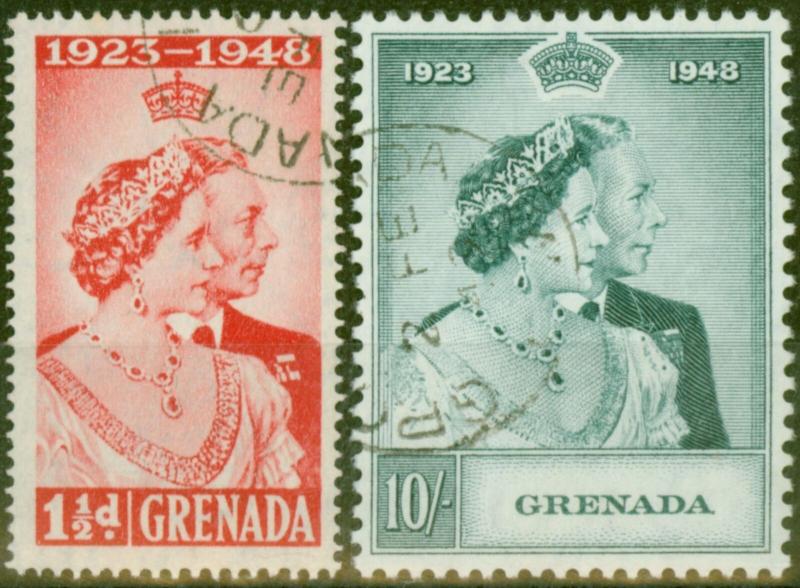 Grenada 1948 RSW set of 2 SG166-167 Superb Used