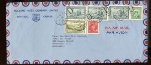 75c triple weight to AUSTRALIA 25c per 1/4oz. 1947 PEACE ISSUE cover Canada